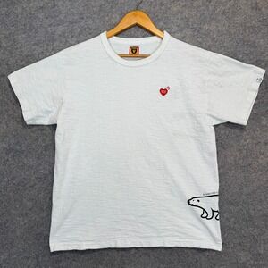 Human Made Polar Bear Graphic Tee‎ Shirt Adult 2XL (fits Large) Made in Japan